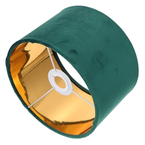 HONITANO Seidenstoff Lampenschirm mit Goldenem Innenfutter Dekorative Tischlampen Abdeckung Einfach zu Montieren Geeignet für Wohnzimmer und Schlafzimmer Stilvolles Wohnaccessoire von HONITANO