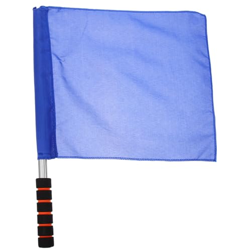 HONITANO Signalflagge für Rennveranstaltungen mit Rostfreiem Stahlstab und Ergonomischem Griff Hochsichtbar in Rot Gelb Grün und Blau für Verkehrsleitung Sport und Festlichkeiten von HONITANO