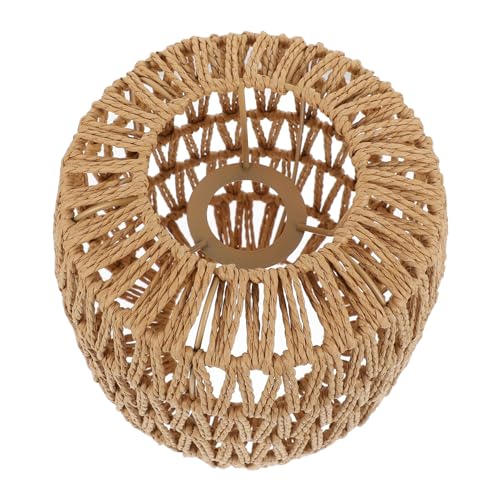 HONITANO Simulierte Rattan Lampenschirm Deckenleuchte Handgefertigt Geflochten Vintage Stil Esszimmer Dekoration Elegante Stabile Lampenabdeckung für Pendelleuchte HONITANO Simulierte Rattan Lampenschirm Deckenleuchte Handgefertigt Geflochten Vintage Stil Esszimmer Dekoration Elegante Stabile Lampenabdeckung für Pendelleuchte von HONITANO