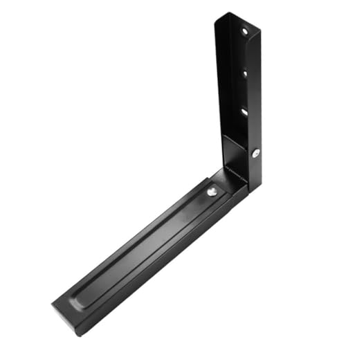 HONITANO Stahl Mikrowellen Wandhalterung Klappbar Edelstahl Wandregal Mikrowelle Küchenhalterung Rostfrei Verstellbar Für Verschiedene Mikrowellenofen Wandmontage von HONITANO