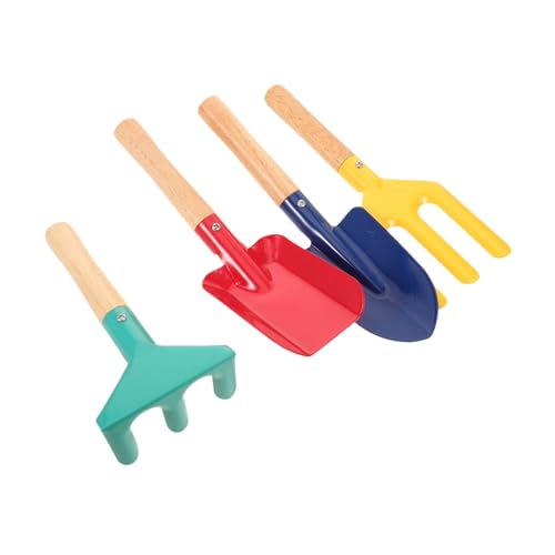 HONITANO Teiliges Gartengeräte Set aus Robustem Ergonomische Schaufel Forke Rechen für Jungen und Mädchen Leicht Langlebig für Garten Sandkasten und Outdoor Aktivitäten von HONITANO