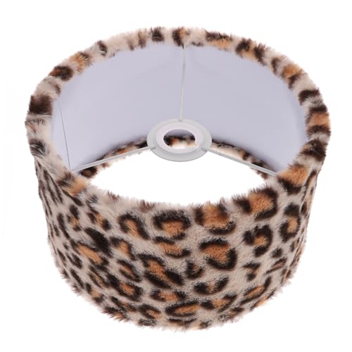HONITANO Tischlampenschirm Lampenschirm mit Langlebigem Polyester und Eisen Leopardenmuster Dekorativer Lampenbezug für Wohnzimmer Schlafzimmer und Büro von HONITANO
