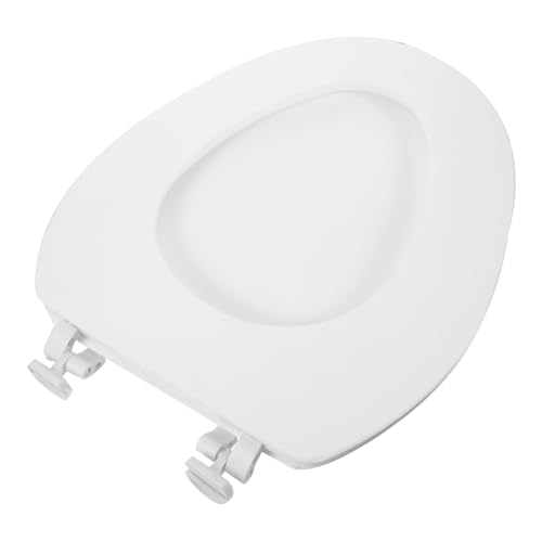 HONITANO Toilettensitz Bezug Weicher Eva Toilettensitz für Badezimmer Komfortable Sanfte Berührung Leicht zu Installieren Minimalistisches Design Weiß Schließt Geräuschlos und Langsam von HONITANO