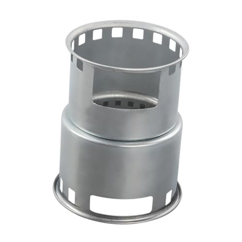 HONITANO Tragbarer Campingkocher aus Edelstahl Energiesparender Holzofen mit Windschutz Leichtes Langlebiges Kochgeschirr für Outdoor Camping Wandern und Picknick HONITANO Tragbarer Campingkocher aus Edelstahl Energiesparender Holzofen mit Windschutz Leichtes Langlebiges Kochgeschirr für Outdoor Camping Wandern und Picknick von HONITANO