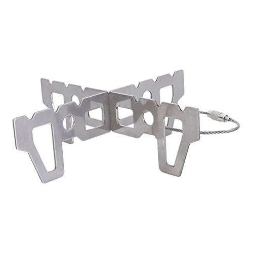 HONITANO Tragbarer Edelstahl Alkoholbrenner Ständer mit Rutschfestem Wok Halter Leichtes Outdoor Kochgeschirr für Camping Wandern und Survival Wiederverwendbar und Robust HONITANO Tragbarer Edelstahl Alkoholbrenner Ständer mit Rutschfestem Wok Halter Leichtes Outdoor Kochgeschirr für Camping Wandern und Survival Wiederverwendbar und Robust von HONITANO