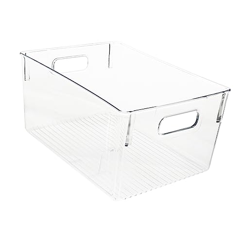HONITANO Transparente Buch Aufbewahrungsbox Kunststoff Stapelbarer Leichter Buch Organizer mit Tragegriff Vielseitige Aufbewahrung für Zuhause Klassenzimmer Büro HONITANO Transparente Buch Aufbewahrungsbox Kunststoff Stapelbarer Leichter Buch Organizer mit Tragegriff Vielseitige Aufbewahrung für Zuhause Klassenzimmer Büro von HONITANO