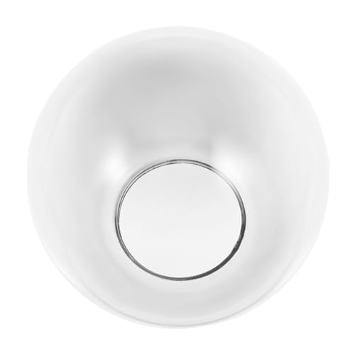 HONITANO Transparenter Glas Lampenschirm Ersatzschirm mit Mittelloch Stilvoller Lampenschirm für Tisch und Stehlampen Mildes Licht Einfach zu Montieren Dekoratives Lampenzubehör für Zuhause von HONITANO