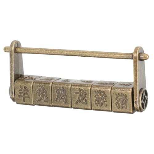 HONITANO Vintage Chinesisches Zahlenschloss aus Langlebiger Zinklegierung Retro Kombinationsschloss für Schrank und Tür Rostfrei Einzigartiges Design mit Chinesischen als von HONITANO