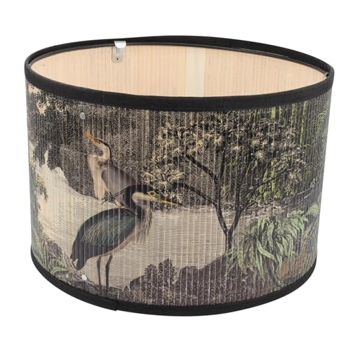 HONITANO Vintage Lampenschirm aus natürlichem Material Dekorativer Pendelleuchten Schirm mit Muster Vielseitig für Deckenlampen Kronleuchter und Hängelampen Einfache Montage Rustikaler Stil HONITANO Vintage Lampenschirm aus natürlichem Material Dekorativer Pendelleuchten Schirm mit Muster Vielseitig für Deckenlampen Kronleuchter und Hängelampen Einfache Montage Rustikaler Stil von HONITANO