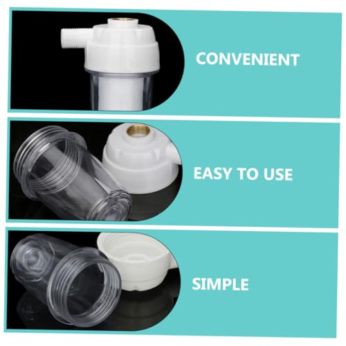 HONITANO Waschmaschinen Wasserfilter mit Klarem Gehäuse Sediment Vorfilter für Küche Bad Dusche Praktischer Wasserhahn Purifier Langlebig Einfach zu Wechseln für Haushalt und Installation HONITANO Waschmaschinen Wasserfilter mit Klarem Gehäuse Sediment Vorfilter für Küche Bad Dusche Praktischer Wasserhahn Purifier Langlebig Einfach zu Wechseln für Haushalt und Installation von HONITANO