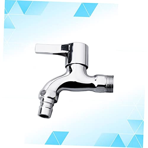 HONITANO Waschmaschinen Wasserhahn aus Zinklegierung mit Schlauchanschluss Gerader Griff Rostfrei Auslaufsicher Einfach zu Montieren Geeignet für Badezimmer Garten und Waschtisch von HONITANO
