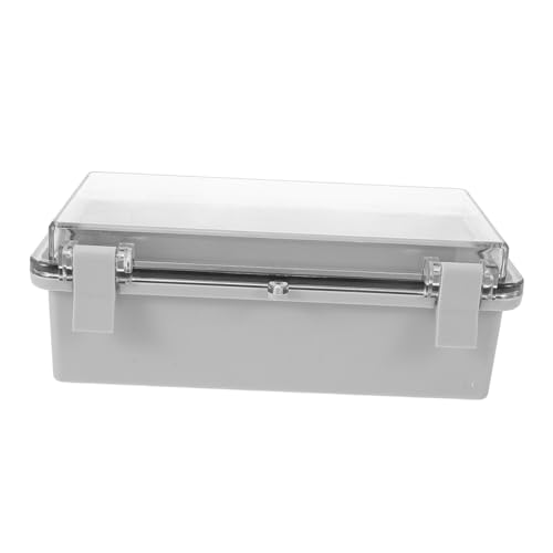 HONITANO Wasserdichte Elektrische Anschlussdose Kunststoffgehäuse Abs Outdoor Verteilerkasten mit Transparentem Deckel Stoßfest Wetterbeständig Leicht und Portabel für Sichere von HONITANO