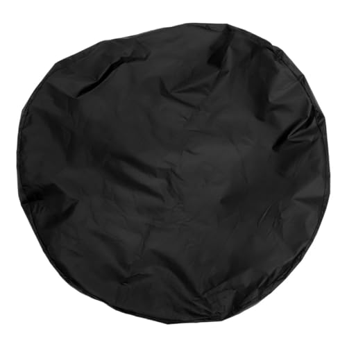 HONITANO Wasserdichte Runde Oxford Abdeckhaube für Kühlertisch Windfeste Outdoor Patio Möbel Schutzhaube Strapazierfähige Schutzhülle für Kleine Runde Tische Schwarz von HONITANO