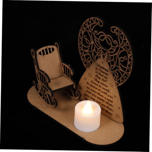 HONITANO Weihnachtliche Holz DIY Deko mit Stuhl Kerzenhalter Chic Detailreich Personalisierbar Für Tisch Wohnzimmer Büro Kreative Weihnachtsdekoration HONITANO Weihnachtliche Holz DIY Deko mit Stuhl Kerzenhalter Chic Detailreich Personalisierbar Für Tisch Wohnzimmer Büro Kreative Weihnachtsdekoration von HONITANO