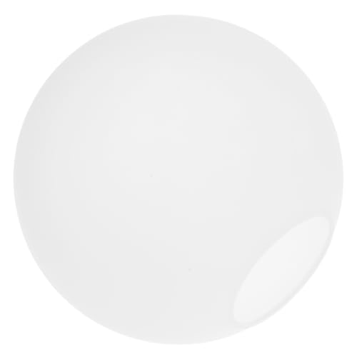 HONITANO Weißer Kugelförmiger Lampenschirm aus Mattiertem Glas Langlebige Lichtabdeckung für Hängeleuchten Einfach zu Montieren Stilvolles Lampenzubehör für Weiches Licht von HONITANO