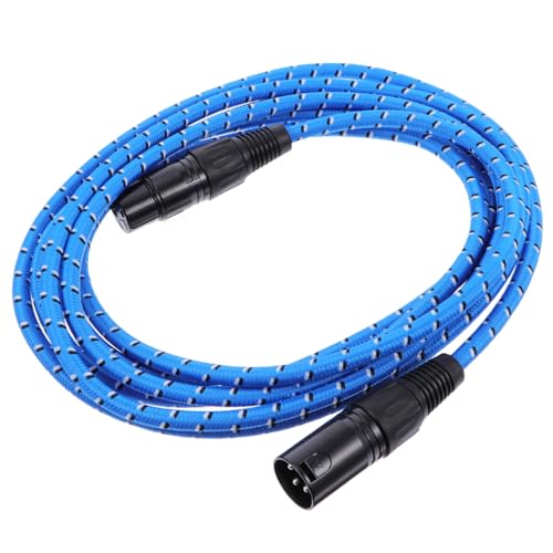 HONITANO Xlr Audioadapter Blauer Geflochtener Zinklegierungskabel mit Männlichem zu Weiblichem Stecker für Mikrofon Verstärker Bühnenlicht HONITANO Xlr Audioadapter Blauer Geflochtener Zinklegierungskabel mit Männlichem zu Weiblichem Stecker für Mikrofon Verstärker Bühnenlicht von HONITANO