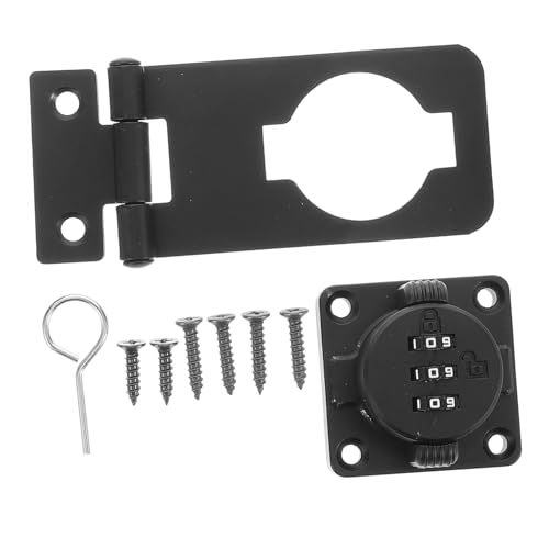 HONITANO Zahlenschloss Latch Schloss aus Zinklegierung Mechanisches Kombinationsschloss Robust und Bohrfrei für Schränke Schubladen Türen Sichere Aufbewahrung Einfache Montage von HONITANO