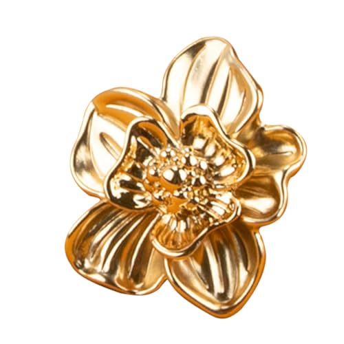 HONITANO Zinklegierung Möbelknopf Blütenform Schubladengriff Knauf für Kommode Schrank Türgriff Modern Dekorativ Leicht zu Montieren für Schlafzimmer Wohnzimmer von HONITANO