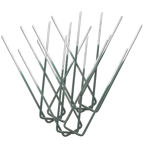 HONMEET 10 Stck. Teiliges U-förmiges Gartenheringe aus Verzinktem Schwerem Stahl Robuste Erdanker für Campingzelte Unkrautvlies und Gartenvlies Stark Lang Grün Beschichtet Vielseitig und HONMEET 10 Stck. Teiliges U-förmiges Gartenheringe aus Verzinktem Schwerem Stahl Robuste Erdanker für Campingzelte Unkrautvlies und Gartenvlies Stark Lang Grün Beschichtet Vielseitig und von HONMEET