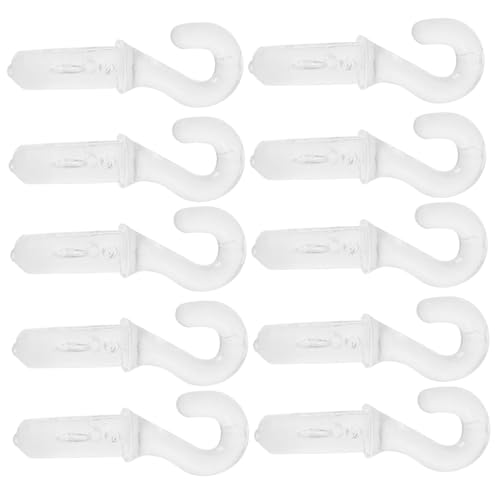 HONMEET 10 Stück Teiliges Blind Wand Tip Hooks aus Robustem Kunststoff Bruchsicher Modern-minimalistisches Design Ersatzteile für Senkrechte Jalousien Sicher für Haustiere Vielseitig für von HONMEET