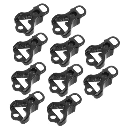 HONMEET 10 Stück Teiliges Zeltleine Schnallen aus Robustem Rutschfestem Kunststoff Verstellbare Zeltschnur Spanner zur Einfachen Seillängenjustierung Winddicht für Outdoor Camping Zubehör von HONMEET