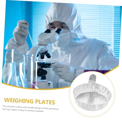 HONMEET 100 Stück Aluminium waagschalen mit Griff Stapelbare Wiegeschalen für Labor Probenwaage Vielseitig Einsetzbar für Abwiegen Aufbewahrung Trocknen und Mischen von Flüssigkeiten und HONMEET 100 Stück Aluminium waagschalen mit Griff Stapelbare Wiegeschalen für Labor Probenwaage Vielseitig Einsetzbar für Abwiegen Aufbewahrung Trocknen und Mischen von Flüssigkeiten und von HONMEET