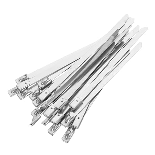 HONMEET 100 Stück Selbstsichernde Edelstahl Kabelbinder Rostfrei UV beständig Korrosionsresistent Hohe Zugfestigkeit für Kabelmanagement und Auspuffaufwicklung im Außenbereich HONMEET 100 Stück Selbstsichernde Edelstahl Kabelbinder Rostfrei UV beständig Korrosionsresistent Hohe Zugfestigkeit für Kabelmanagement und Auspuffaufwicklung im Außenbereich von HONMEET