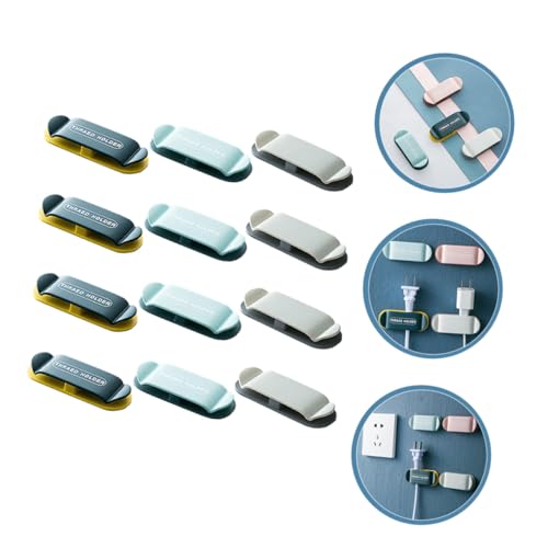 HONMEET 12 Stück Teiliges Selbstklebend Doppelseitiger Kabelorganizer Haken für Steckdosen und Ladekabel Platzsparend Geeignet für Schlafzimmer Büro und Haushalt Blau HONMEET 12 Stück Teiliges Selbstklebend Doppelseitiger Kabelorganizer Haken für Steckdosen und Ladekabel Platzsparend Geeignet für Schlafzimmer Büro und Haushalt Blau von HONMEET