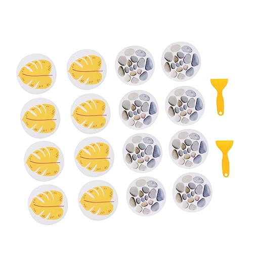 HONMEET 2 Sätze Anti rutsch Badewannenaufkleber aus Peva Selbstklebende rutschfeste Badezimmerspiegel mit Bunten Gelben Blattformen Kindersichere rutschfeste Sticker für Badewanne und HONMEET 2 Sätze Anti rutsch Badewannenaufkleber aus Peva Selbstklebende rutschfeste Badezimmerspiegel mit Bunten Gelben Blattformen Kindersichere rutschfeste Sticker für Badewanne und von HONMEET