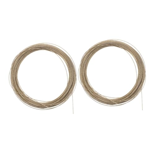 HONMEET 2 Stück Auto Windschutzscheiben Schneidedraht aus Langlebigem Stahlseil Gold für Effiziente und Sichere Entfernung von Klebstoff und Frontscheiben bei Autoreparatur von HONMEET