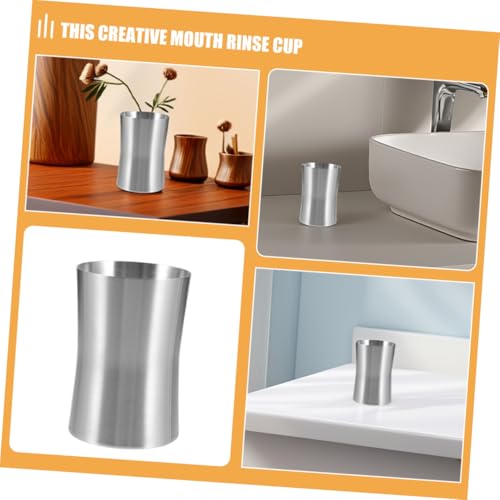 HONMEET 2 Stück Edelstahl Mundspülbecher Rostfrei Bruchsicher Tragbar für Badezimmer und Reisen Vielseitig Einsetzbar als Zahnputzbecher oder Trinkbecher HONMEET 2 Stück Edelstahl Mundspülbecher Rostfrei Bruchsicher Tragbar für Badezimmer und Reisen Vielseitig Einsetzbar als Zahnputzbecher oder Trinkbecher von HONMEET