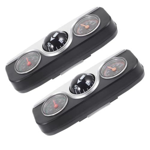 HONMEET 2 Stück Multifunktions Auto Kompass Thermometer Hygrometer Kugel Robustes Abs Material Installieren Geeignet für Lkw Auto Innenraum Dekoration Präzise Navigation und HONMEET 2 Stück Multifunktions Auto Kompass Thermometer Hygrometer Kugel Robustes Abs Material Installieren Geeignet für Lkw Auto Innenraum Dekoration Präzise Navigation und von HONMEET