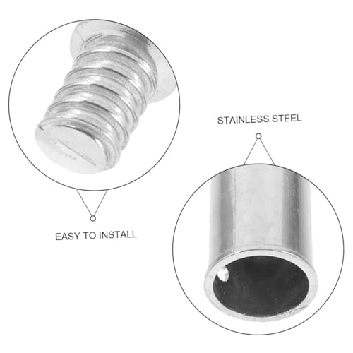 HONMEET 2 Stück Teiliges Metall Gewinde Adapter für Besenstiel Verlängerung Teleskopstange Rostfreier Stahl Stabile Verbindung Einfache Montage Kompatibel mit Besen und Mopps HONMEET 2 Stück Teiliges Metall Gewinde Adapter für Besenstiel Verlängerung Teleskopstange Rostfreier Stahl Stabile Verbindung Einfache Montage Kompatibel mit Besen und Mopps von HONMEET