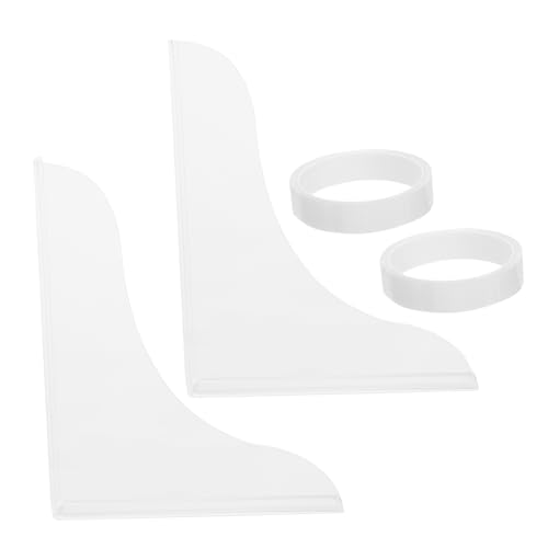 HONMEET 2 Stück Teiliges Splash Guard für Waschbecken und Badewanne Selbstklebend Stabiler Spritzschutz Einfache Montage ohne Werkzeug Langlebiger Wasserabweiser für Badezimmer Ecken von HONMEET