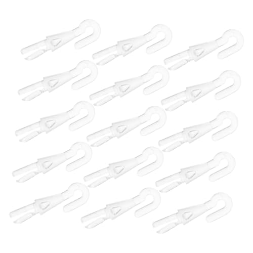 HONMEET 20 Stück Teiliges Blindstab Ersatzhaken Transparenter Ergonomischer Fragezeichen-haken Robuste Verbindung Präzise Lichtsteuerung Kompatibel für Horizontale Jalousien von HONMEET