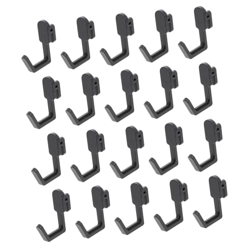 HONMEET 20 Stück Teiliges Kunststoff Pegboard-haken Robust und J-förmig Installieren Entfernen Vielseitig für Küche Werkstatt und Heimorganisation Schonend für Lochplatten und Kompatibel von HONMEET