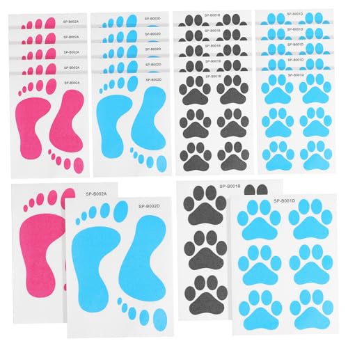 HONMEET 24 Blatt PVC Badezimmer Wandaufkleber mit Bunten Hundepfoten Aufklebern Wasserfest Ablösbar Einfach Anzubringen Spielerische Tierpfoten Dekoration für Fliesen und Wände HONMEET 24 Blatt PVC Badezimmer Wandaufkleber mit Bunten Hundepfoten Aufklebern Wasserfest Ablösbar Einfach Anzubringen Spielerische Tierpfoten Dekoration für Fliesen und Wände von HONMEET