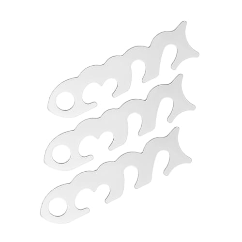 HONMEET 3 Stück Edelstahl Zeltseil Spanner Windfester Seilratsche Schnurverbinder für Outdoor Camping mit Robuster Langlebiger Verarbeitung von HONMEET