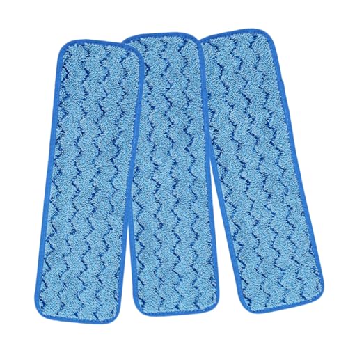 HONMEET 3 Stück Teiliges Mopptuch Wiederverwendbar Waschbar Langlebig Mikrofaser Ersatzbezug für Bodenwischer Geeignet für Glatte Hartböden Tierhaare Staubaufnahme Haushalt Büro Hotel von HONMEET