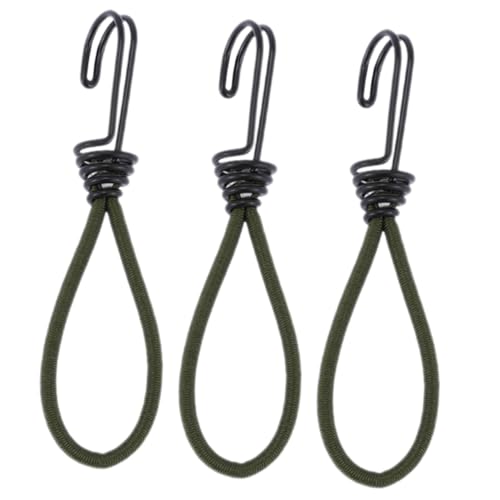 HONMEET 3 Stück Zeltspanner Haken Elastische Zeltseilspanner für Outdoor Camping Zelt Abspannseile Wiederverwendbare Befestigung für Zeltplanen Markisen und Caravan Zubehör in Tarngrün HONMEET 3 Stück Zeltspanner Haken Elastische Zeltseilspanner für Outdoor Camping Zelt Abspannseile Wiederverwendbare Befestigung für Zeltplanen Markisen und Caravan Zubehör in Tarngrün von HONMEET