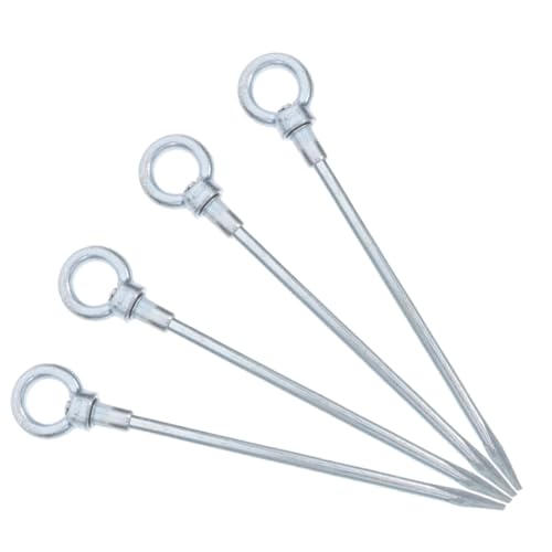 HONMEET 4 Stück Metall-zeltheringe: Robuste Bodenpfähle Für Camping. Verzinkte Stahlanker Für Zelte Und Einfach Einzusetzen Und Zu Entfernen. HONMEET 4 Stück Metall-zeltheringe: Robuste Bodenpfähle Für Camping. Verzinkte Stahlanker Für Zelte Und Einfach Einzusetzen Und Zu Entfernen. von HONMEET