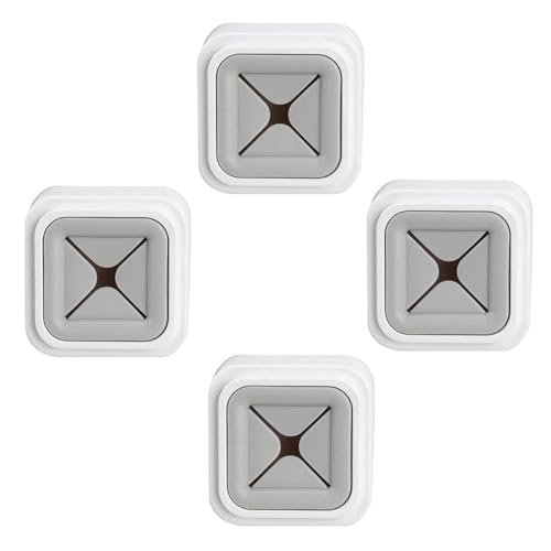 HONMEET 4 Stück Nail Handtuchhalter Selbstklebend Wandhalterung Bad Organizer Abs Material Installieren Ohne Bohren Schadstofffrei Badzubehör Küche von HONMEET