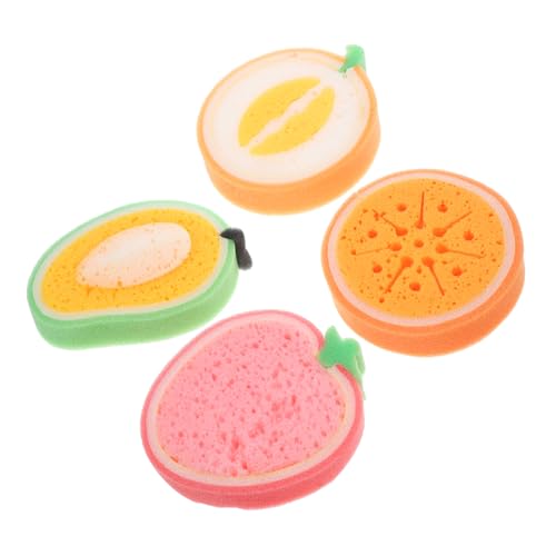 HONMEET 4 Stück Teiliges Cartoon Schwämme Multifunktionale Reinigungsschwämme für Geschirr und Töpfe Wiederverwendbare Küchenschwämme Fruchtigen Designs Melone Orange Erdbeere Mango HONMEET 4 Stück Teiliges Cartoon Schwämme Multifunktionale Reinigungsschwämme für Geschirr und Töpfe Wiederverwendbare Küchenschwämme Fruchtigen Designs Melone Orange Erdbeere Mango von HONMEET