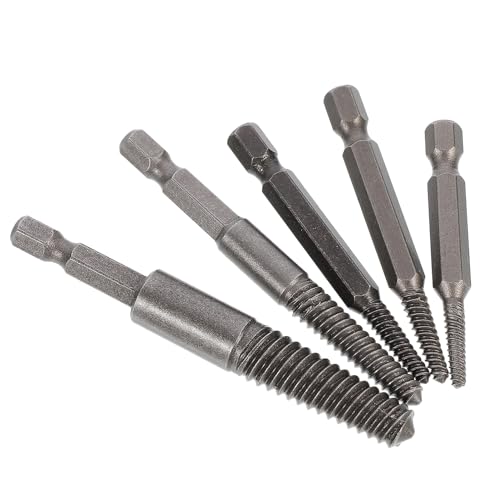 HONMEET 5 Stück Teiliges Schraubenausdreher Beschädigte Abgerissene Schrauben und Schraubenteile aus Verschleißfestem Geeignet für Maschinen Holzschrauben Werkzeug für Reparaturen HONMEET 5 Stück Teiliges Schraubenausdreher Beschädigte Abgerissene Schrauben und Schraubenteile aus Verschleißfestem Geeignet für Maschinen Holzschrauben Werkzeug für Reparaturen von HONMEET