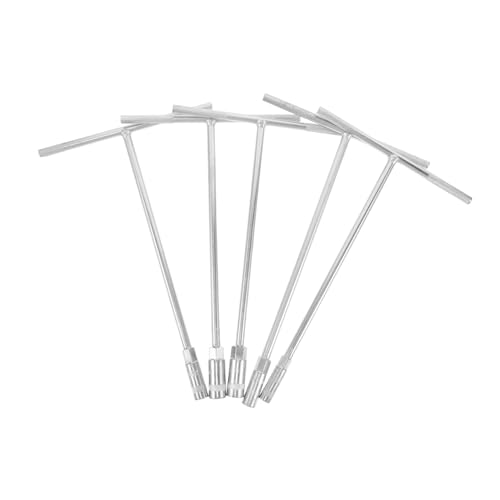 HONMEET 5 Stück Teiliges T-griff Steckschlüssel aus Hochfestem Stahl Verlängerter Sechseckiger Schraubenschlüssel für Auto Maschinenreparatur Robuster Mehrzweck T-hebel Steckschlüssel HONMEET 5 Stück Teiliges T-griff Steckschlüssel aus Hochfestem Stahl Verlängerter Sechseckiger Schraubenschlüssel für Auto Maschinenreparatur Robuster Mehrzweck T-hebel Steckschlüssel von HONMEET