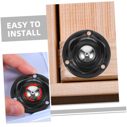 HONMEET 6 Stück Teiliges Selbstklebende Möbelrollen Mittelgroße Geräuscharme Klebe-räder für Möbel und Küchengeräte Robuste Verschleißfeste Universalrollen mit Einfacher Montage ohne von HONMEET