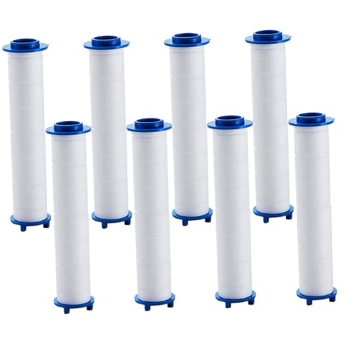 HONMEET 8 Stück Teiliges Pp baumwollfilter Ersatzpatronen Hochdruck Wasserfilter Sprinkler Filter für Kalkfreies Chlorarmes Duschen Zuhause von HONMEET