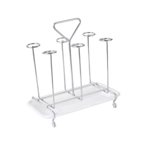 HONMEET Becherhalter mit quadratischer Basis stabiles Abtropfgestell für Tassen und Gläser schnelltrocknend platzsparend für Küchenarbeitsplatte und Schrank modernes Design vielseitiger von HONMEET