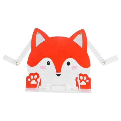 HONMEET Buchständer Fuchs design Stabiler Tragbarer Buchhalter für Kochbücher Dokumente und Noten Rutschfester Leseständer für Schreibtisch für Schule und Zuhause von HONMEET
