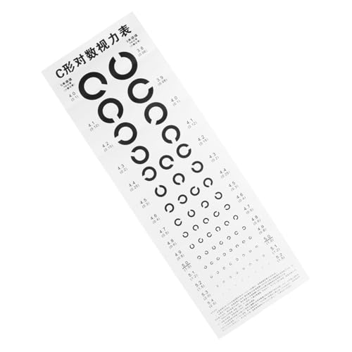 HONMEET C Sehtafel für Augenuntersuchung PVC Wand visual testdiagramm für Erwachsene Familie Schule von HONMEET
